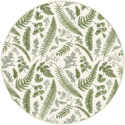 פלייסמט ויניל עגול - דגם עלים