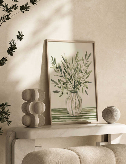 הדפס - Olive vase