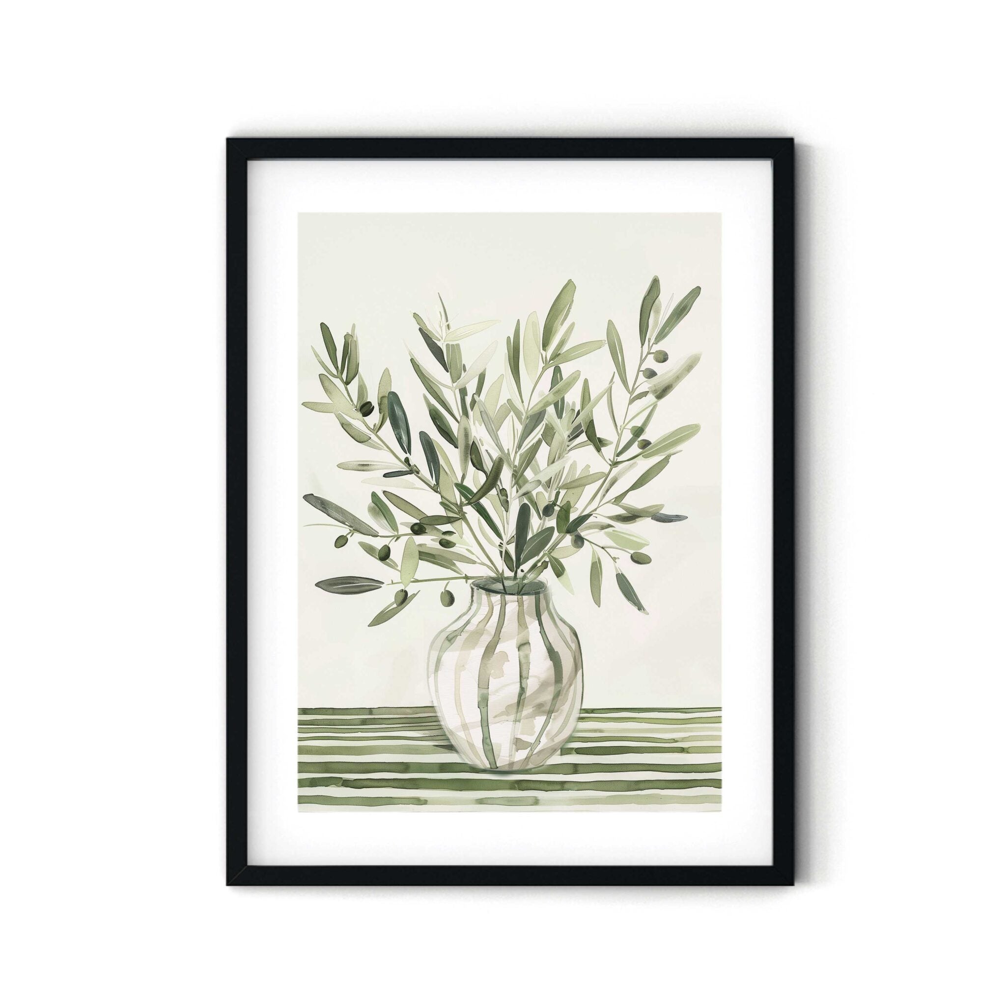 הדפס - Olive vase