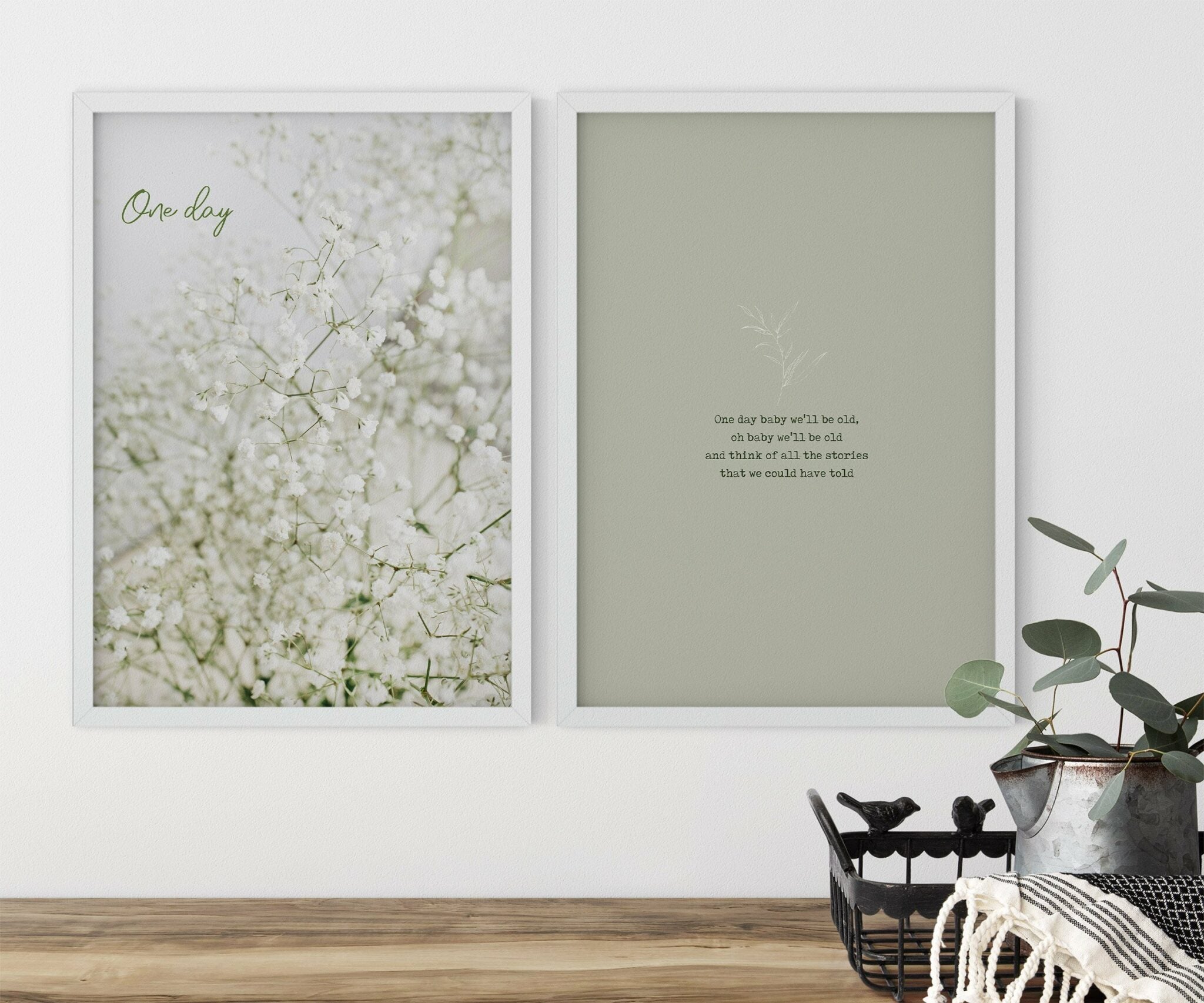 One day - זוג פוסטרים