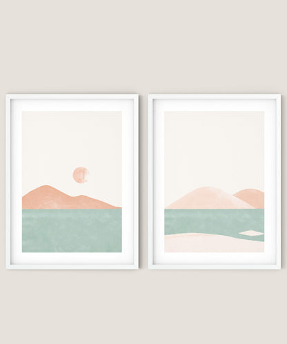 זוג הדפסים - Pastel View