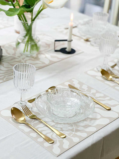 ראנר ויניל - דגם Beige leaf