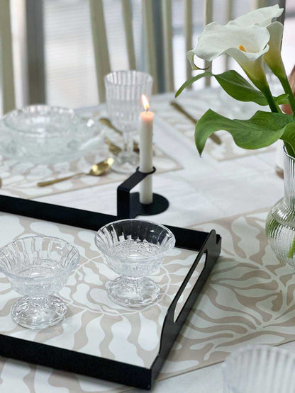 ראנר ויניל - דגם Beige leaf