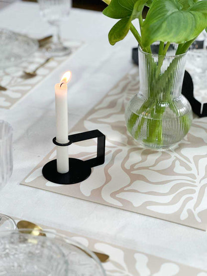 ראנר ויניל - דגם Beige leaf