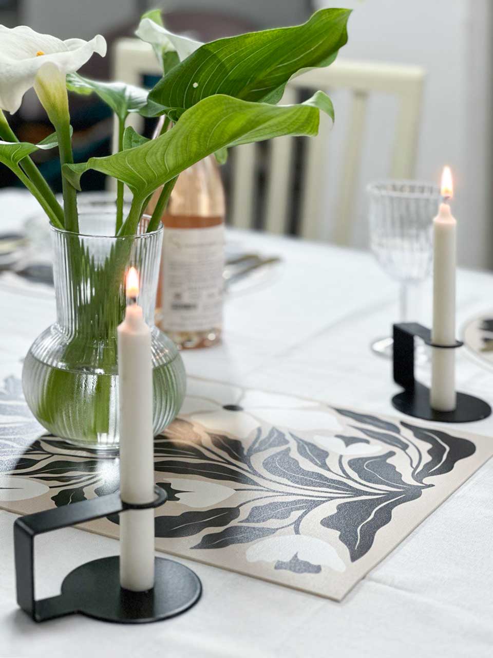 ראנר ויניל - דגם Black leaf