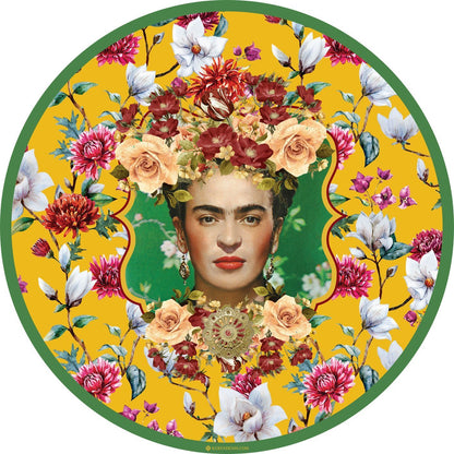 פלייסמט ויניל עגול - דגם פרידה קאלו