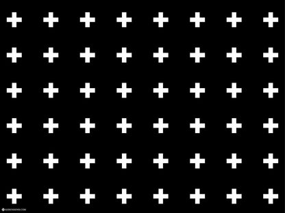 פלייסמט ויניל - דגם פלוס שחור