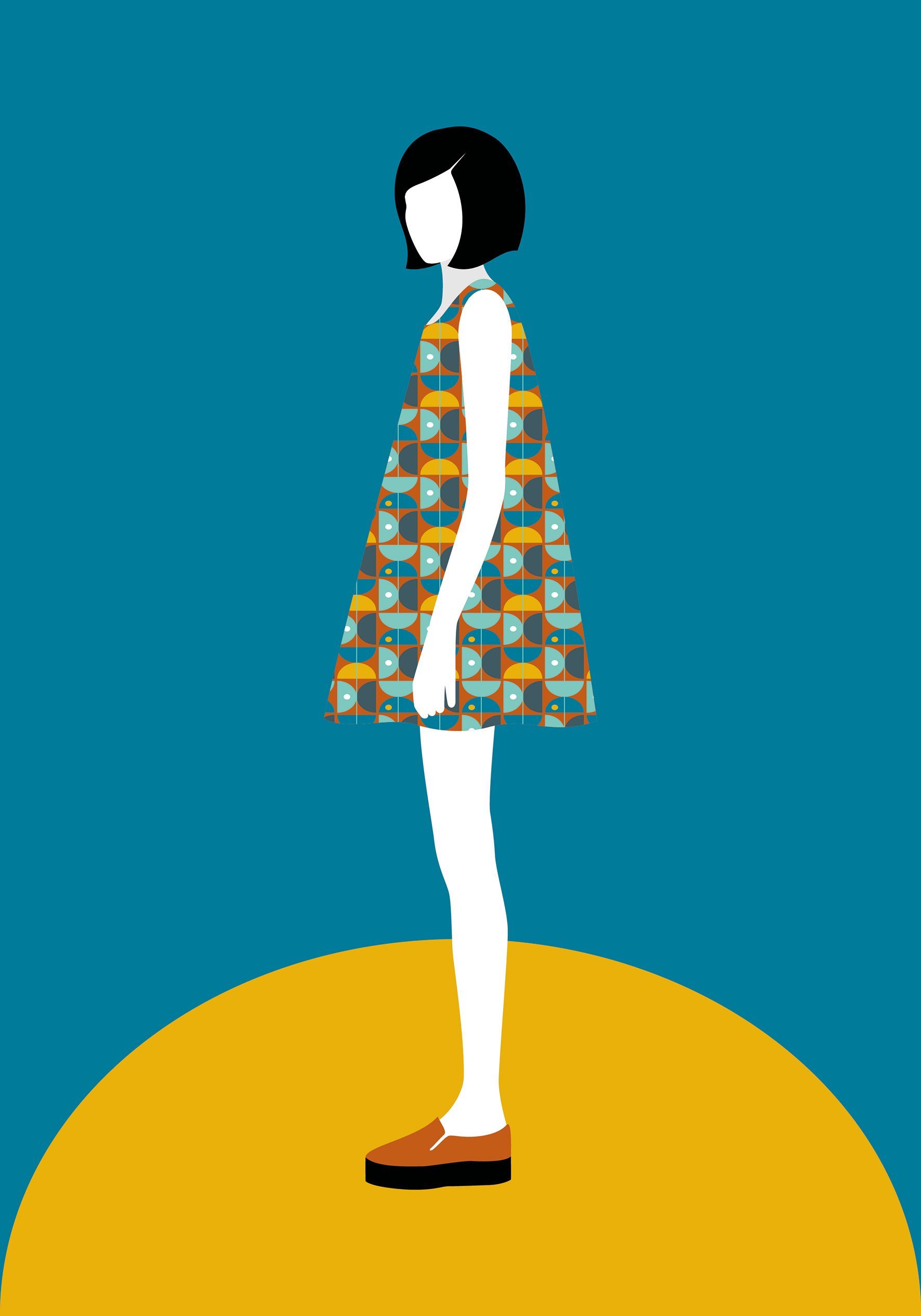 Retro girl - זוג פוסטרים