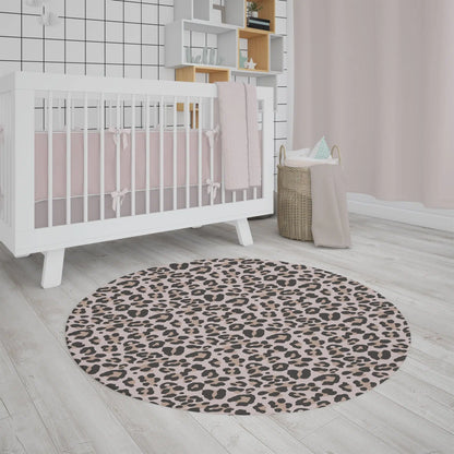 שטיח ויניל עגול - דגם מנומר