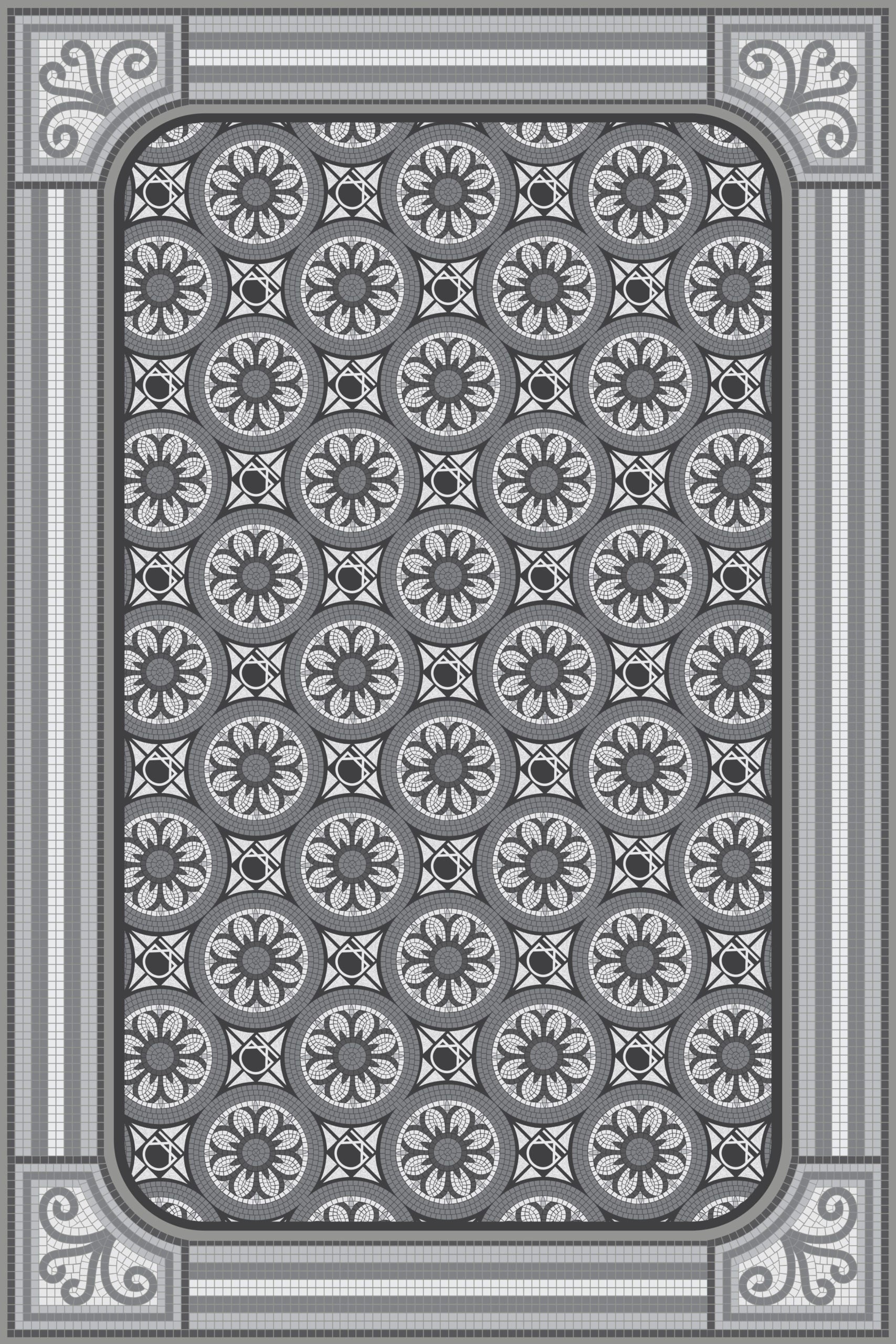 שטיח ויניל - דגם Mosaic