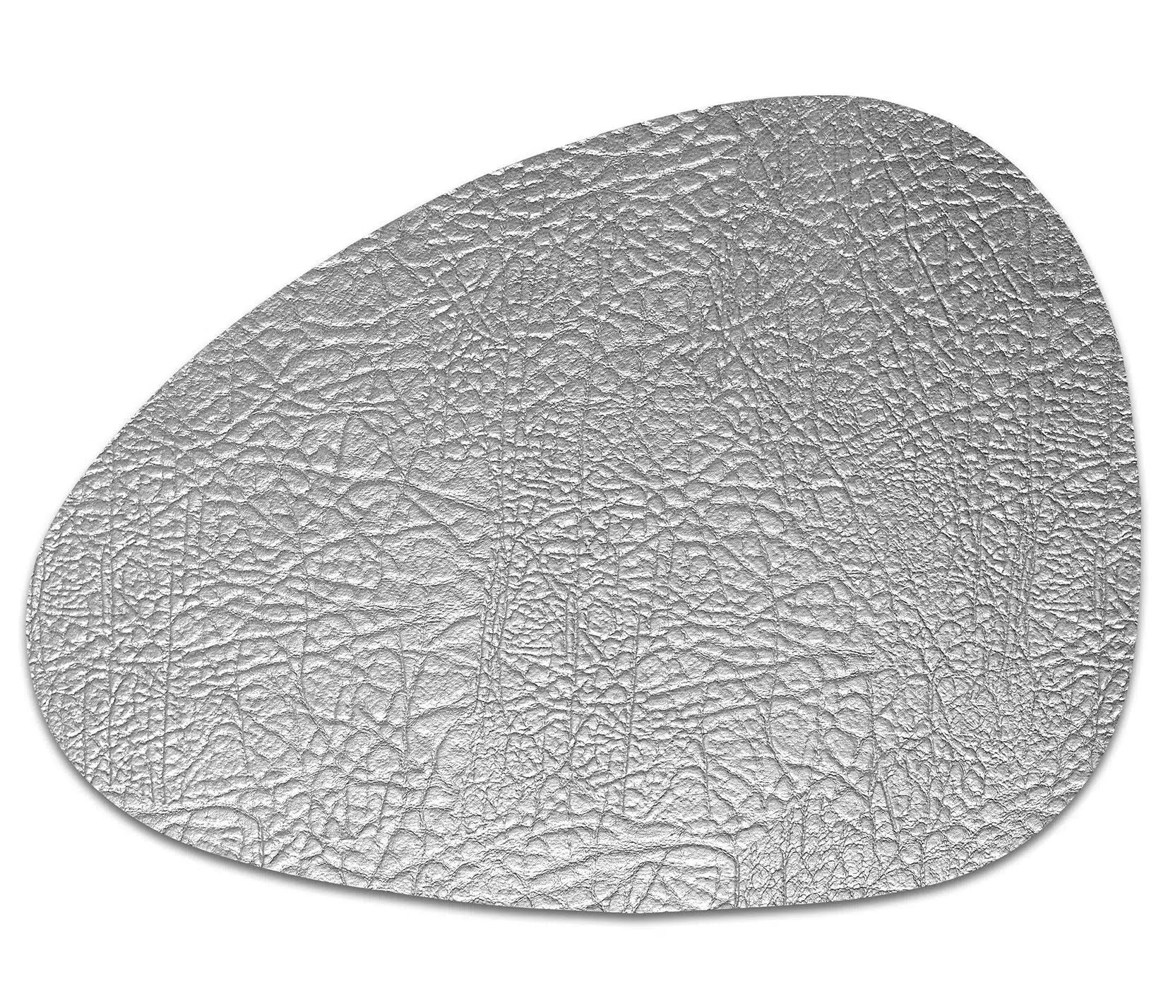 פלייסמט ויניל צורני - דגם כסף