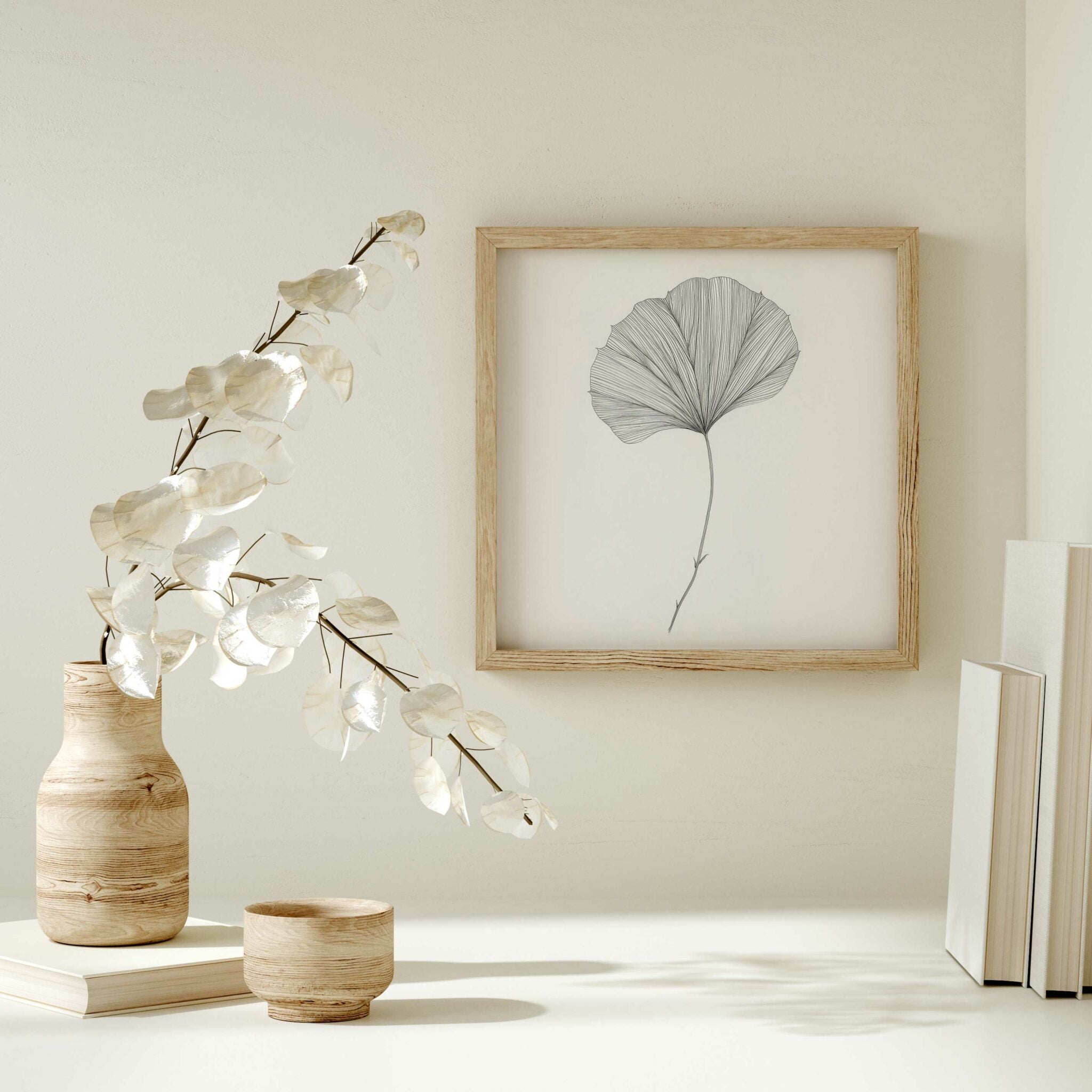 פוסטר - Round leaf sketch