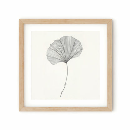 הדפס - Round leaf sketch