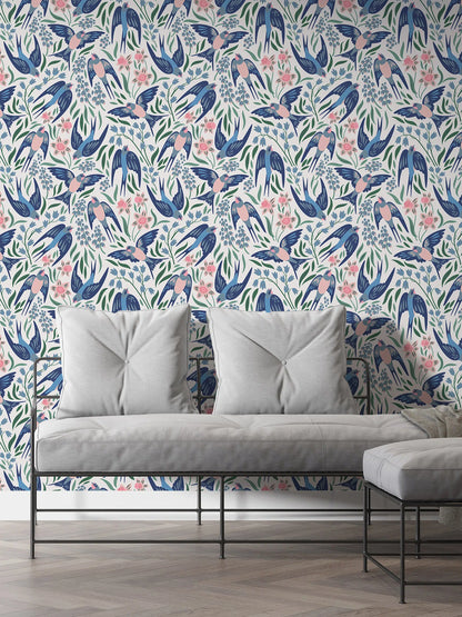 טפט לקיר - דגם  Swallows