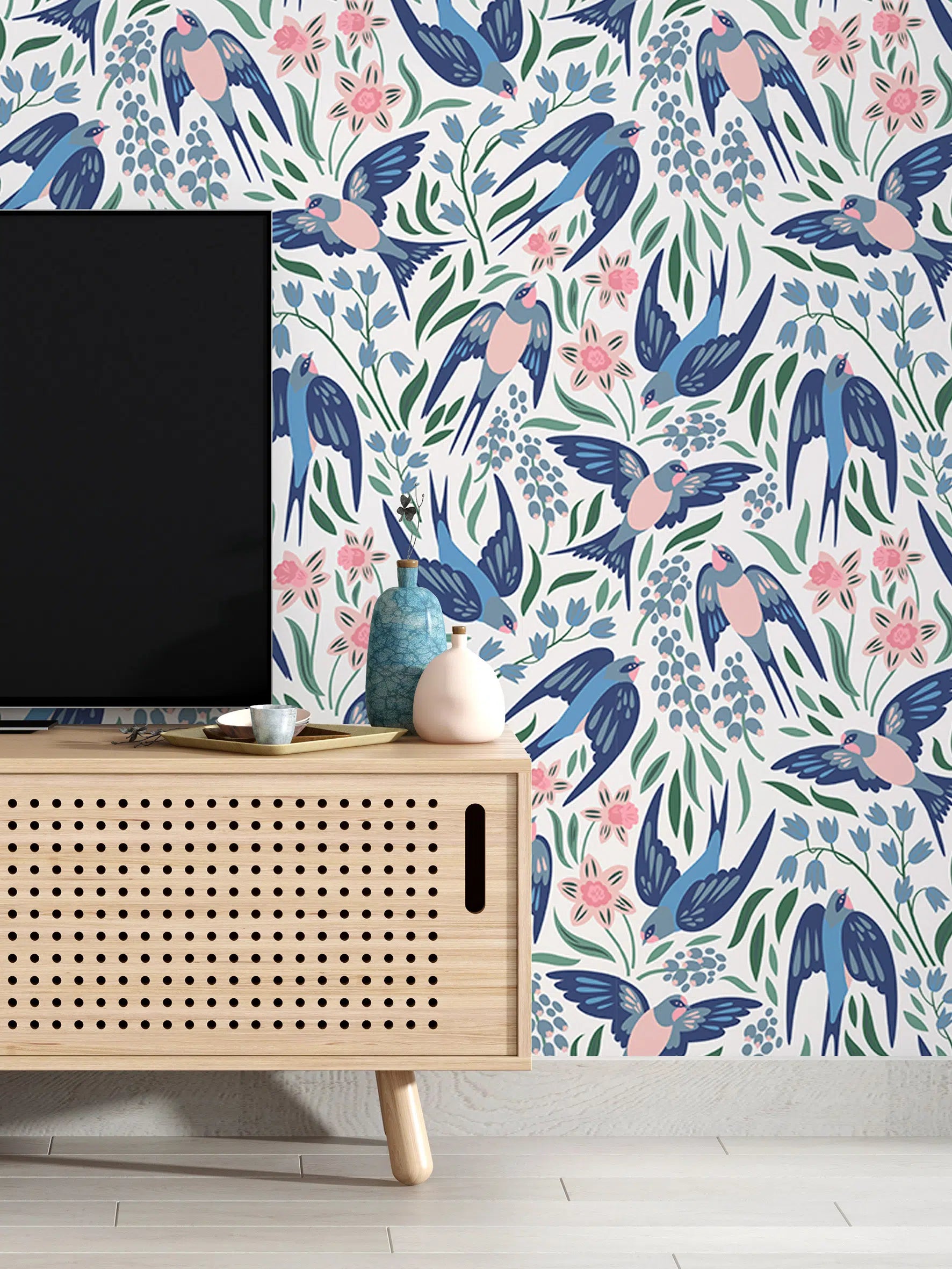 טפט לקיר - דגם  Swallows