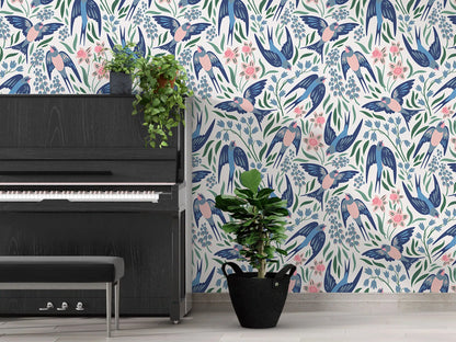 טפט לקיר - דגם  Swallows