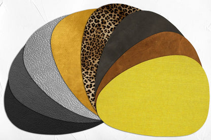 פלייסמט ויניל צורני - דגם כסף