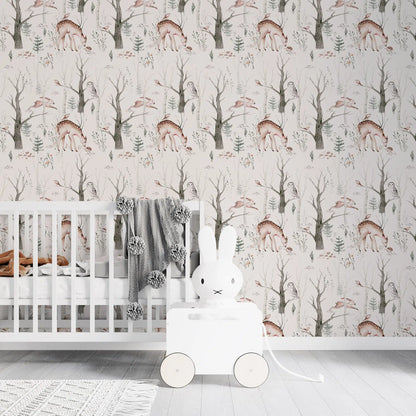 טפט לקיר - דגם  Watercolor Forest