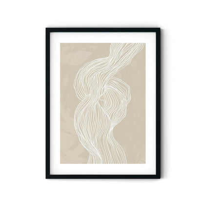 הדפס - Beige lines