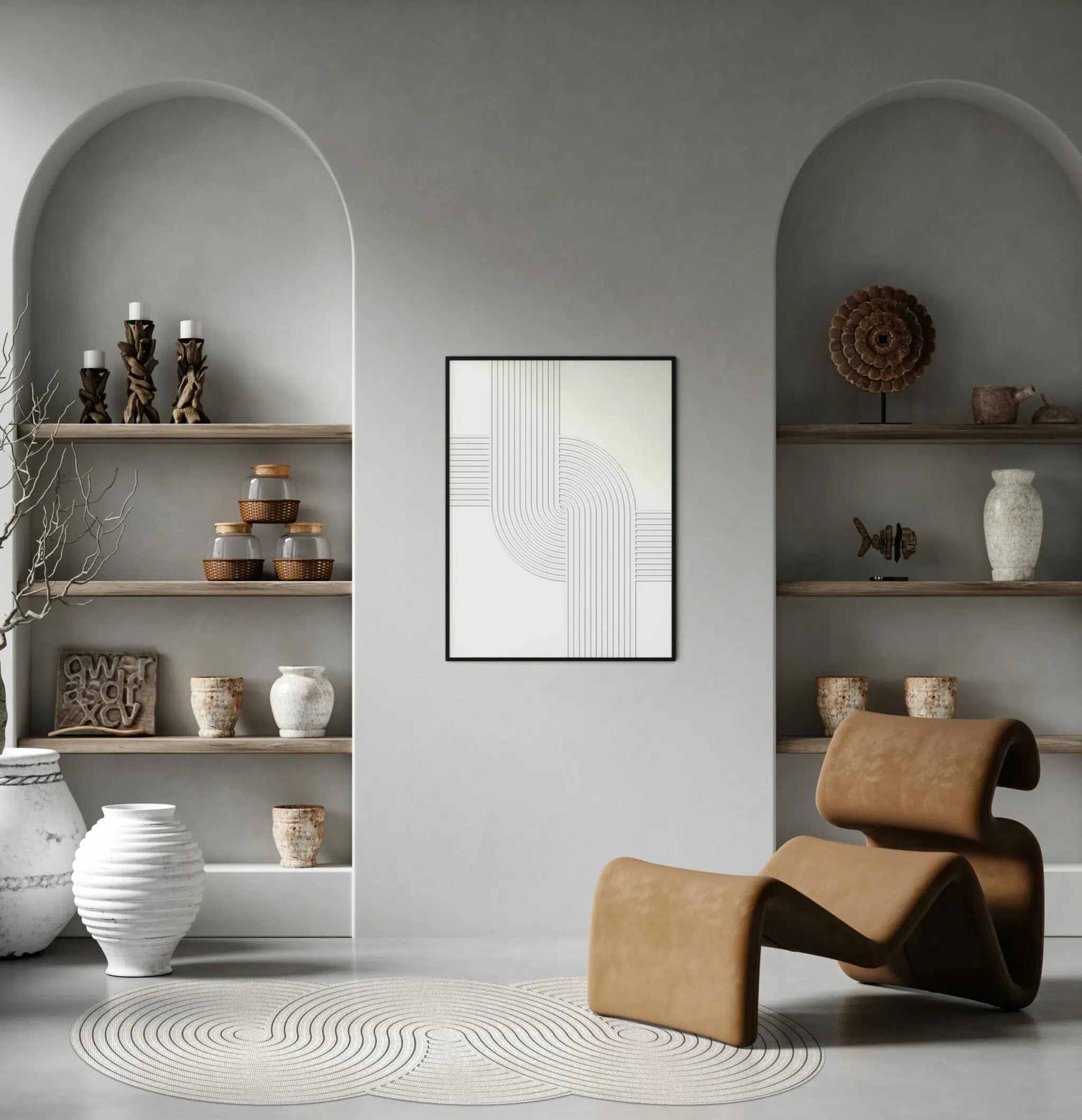 שטיח ויניל - דגם Zen gray