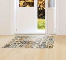 שטיח ויניל מעוצב - Tiles חום