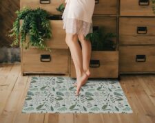 שטיח ויניל מעוצב - דגם Nordic leaves