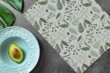 nordic-leaves-placemat-on-table