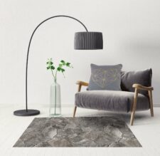 שטיח ויניל מעוצב - דגם Gray Stone