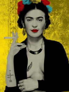 פוסטר למיסגור - Frida Kahlo Funky Style