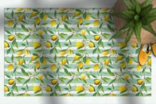 שטיח ויניל מעוצב - דגם לימונים