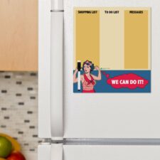 מגנט מעוצב ומחיק למקרר או לדלת - דגם WE CAN