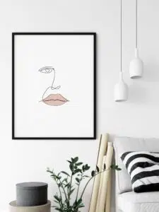 one-line-lipstick-wall