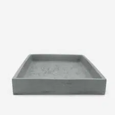 concrete tray wide rectangle web side view