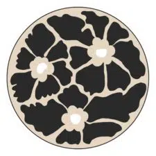 black-abstract-leaf-round-35