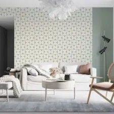 soft-green-geo-wallpaper-on-wall2