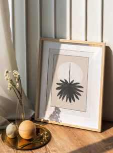 הדפס מעוצב Abstract Palm Leaf