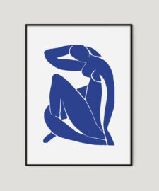 הדפס מעוצב Blue woman