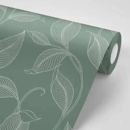 leaves-on-green-wallpaper