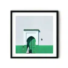green-wall-frame